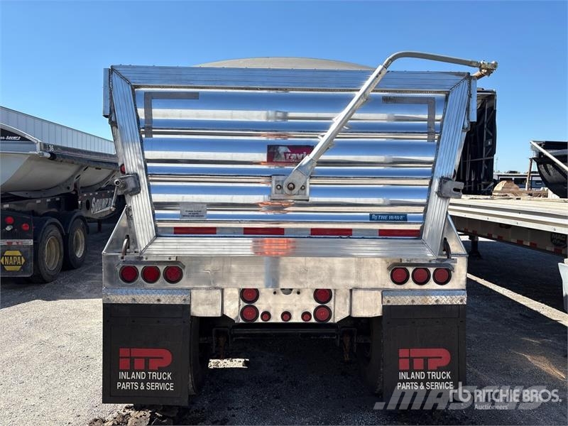Travis 37 ft 6 in T/A Aluminum Quarter Frame End Dump Tra 티퍼 트레일러