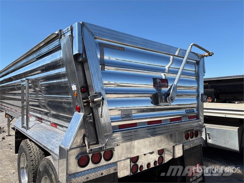 Travis 37 ft 6 in T/A Aluminum Quarter Frame End Dump Tra 티퍼 트레일러