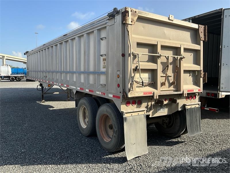 Travis T/A Aluminum Frameless End Dump Trailer Sora- ja kippiperävaunut
