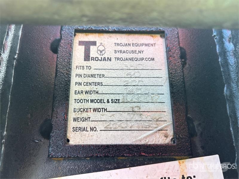 Trojan 12 in Digging Excavator Bucket Skovle
