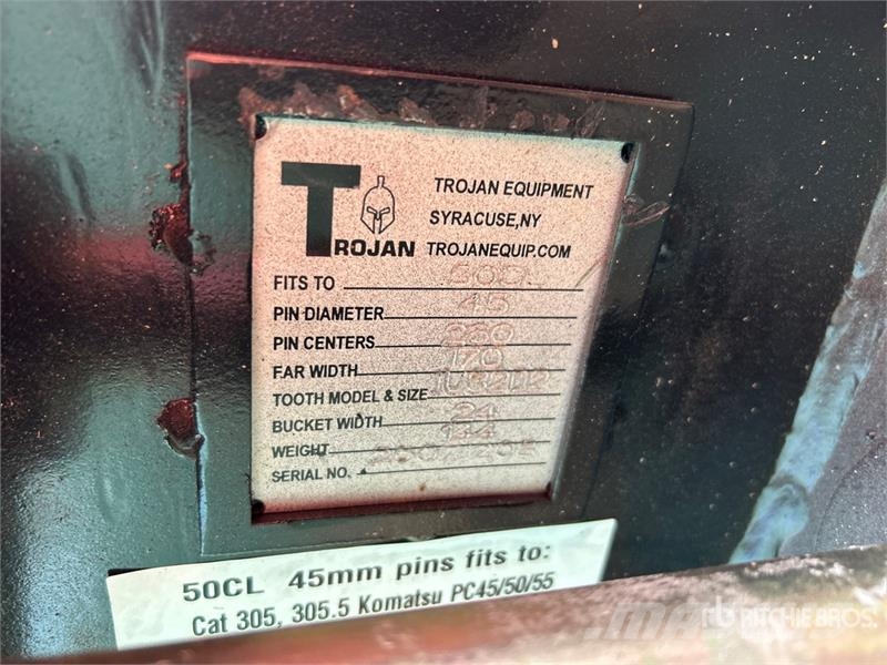 Trojan 24 in Digging Excavator Bucket - Fits Cat 305, 305 Baldes