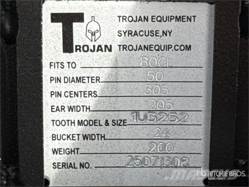 Trojan 24 in Digging Excavator Bucket - Fits 50mm Cat 307 Kašike / Korpe