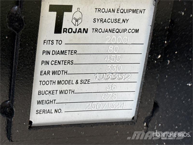 Trojan 36 in Digging Excavator Bucket - Fits 80mm Cat 320 Bakken