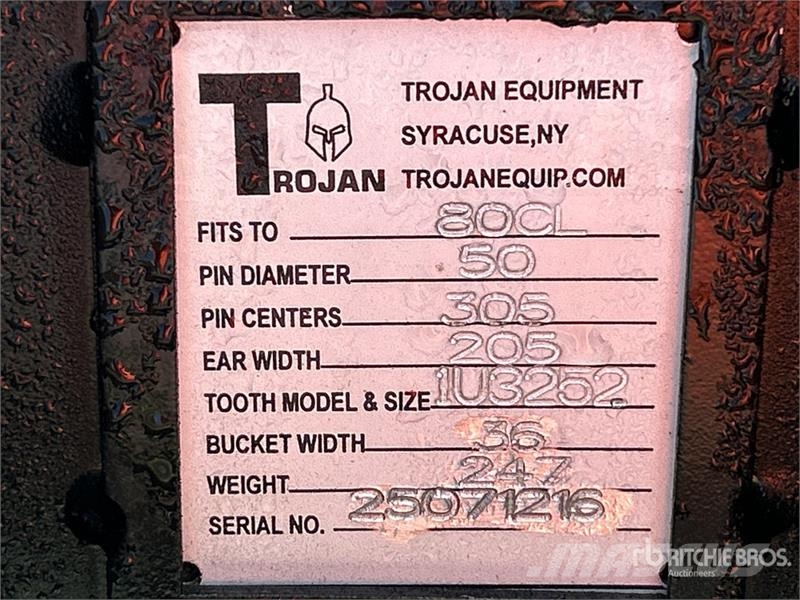 Trojan 36 in Digging Excavator Bucket - Fits 50mm Fits CA Baldes