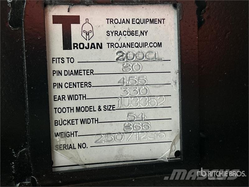 Trojan 54 in Digging Excavator Bucket - Fits Cat 320/321/ دلاء