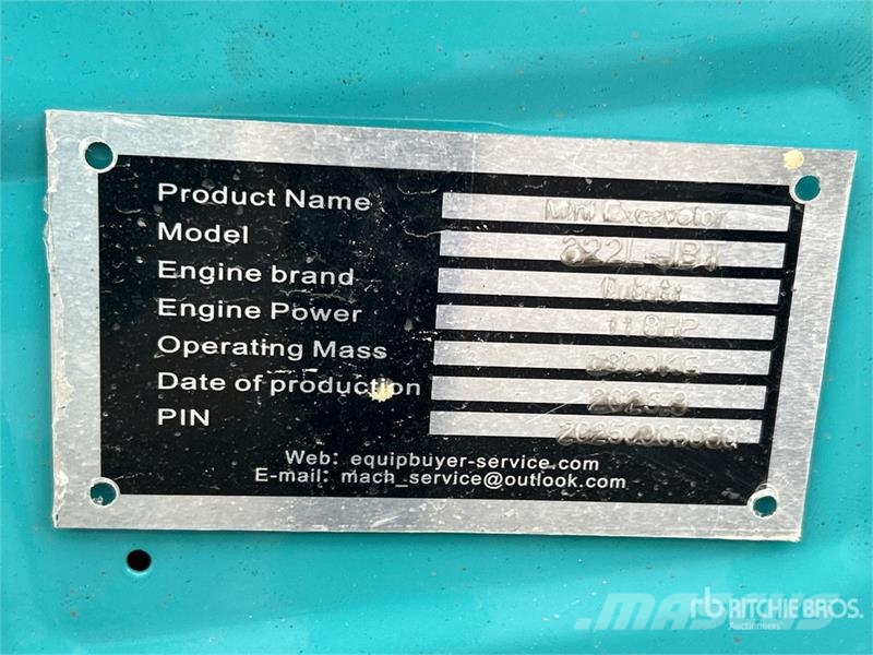  Unknown 322L-JBT Mini Excavator (Unused) حفارات صغيرة أقل من 7 طن (حفارات صغيرة)