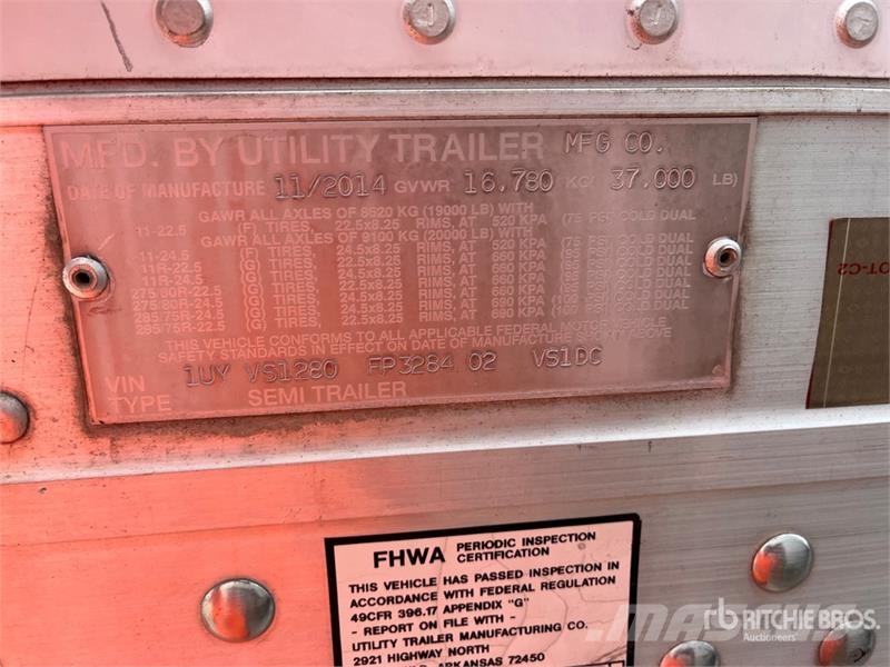Utility 28 ft S/A Van Trailer Furgons