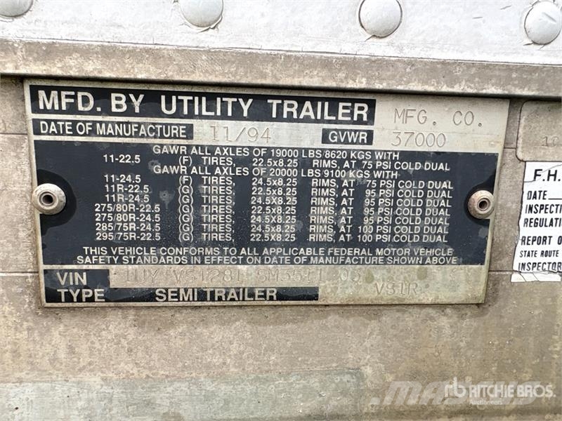 Utility 3000R Frysetrailer Semi