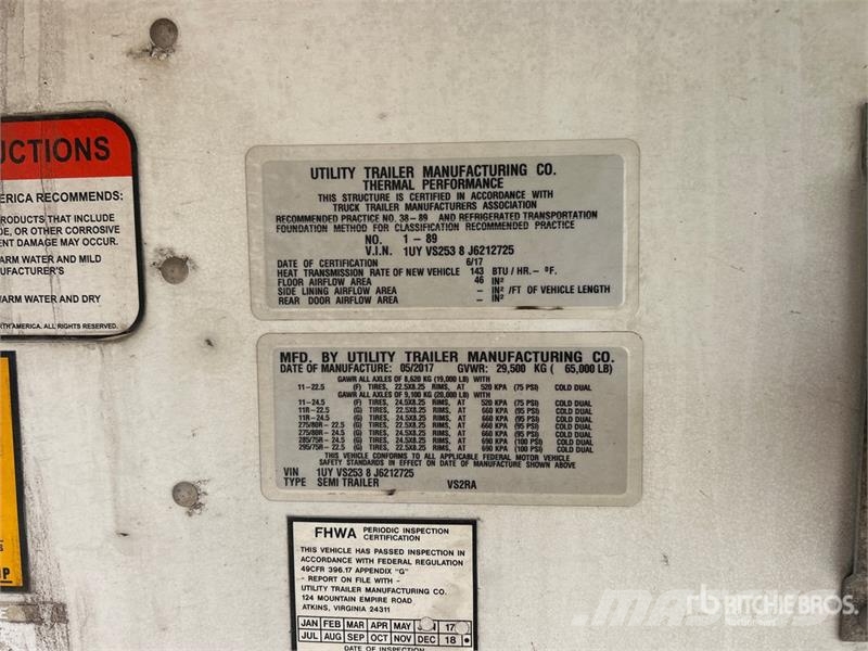 Utility 3000R Frysetrailer Semi