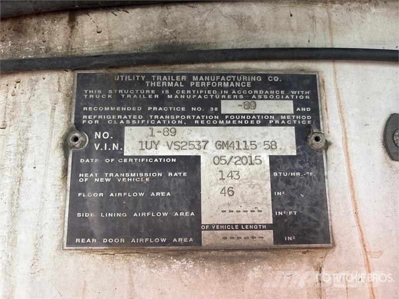 Utility / Carrier 48 FT TA / X4-7500 Refrigerated Trailer Piekabes ar temperatūras kontroli