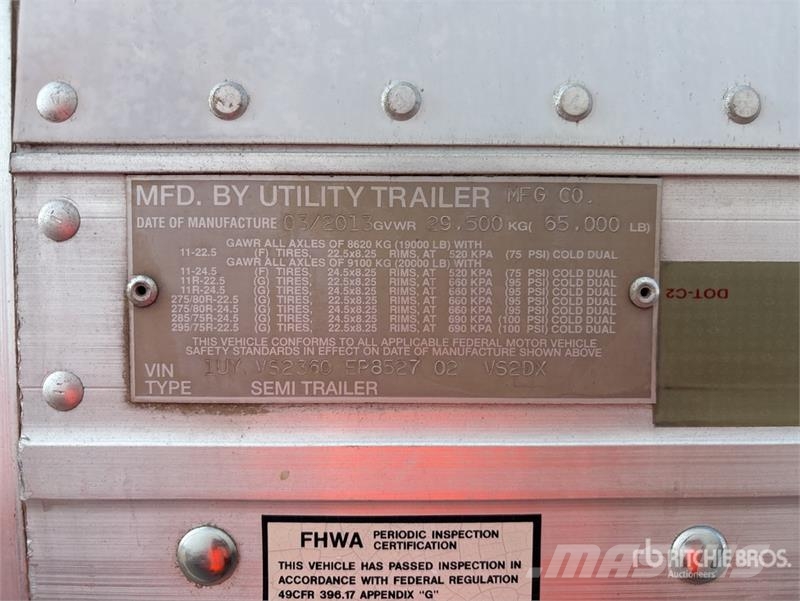 Utility VS2DX 箱體拖車