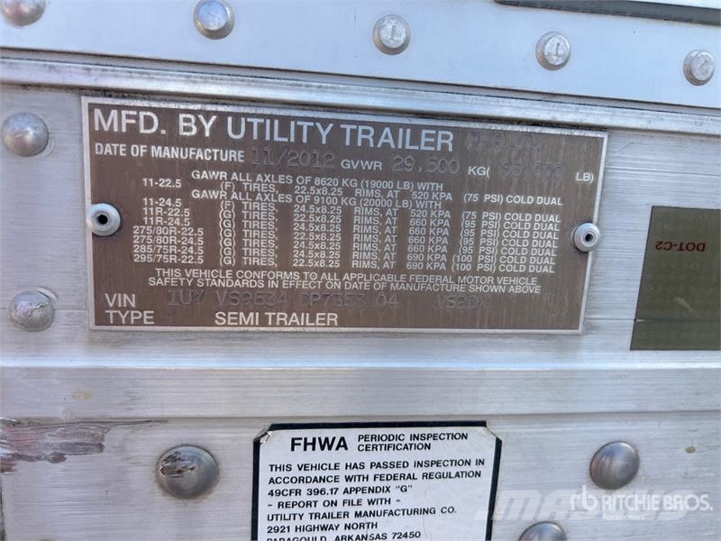 Utility VS2DX 箱體拖車