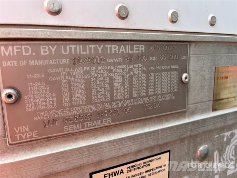 Utility VS2DX 箱體拖車