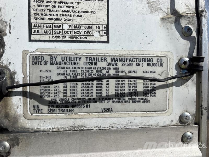 Utility VS2RA 48 ft T/A Refrigerated Trailer Kühlauflieger