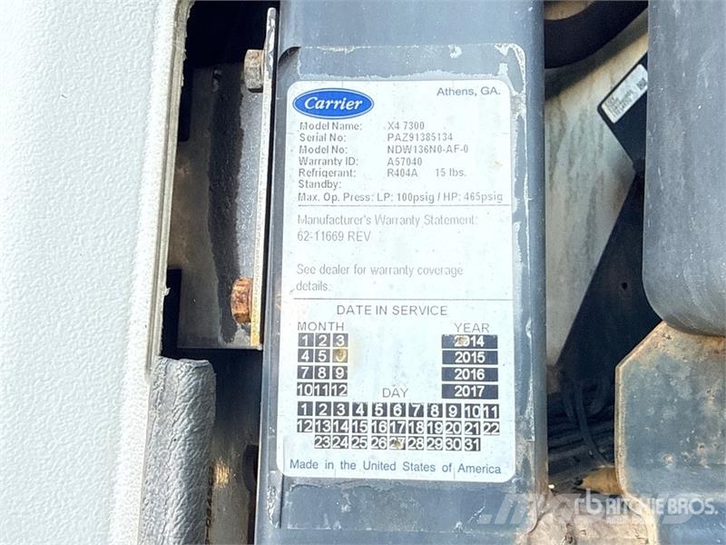 Utility VS2RA 48 ft x 102 in T/A Refrigerated Trailer Semi-trailer med Kølefunktion