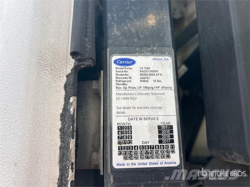 Utility VS2RA 53 ft x 102 in T/A Refrigerated Trailer Напівпричепи-рефрижератори