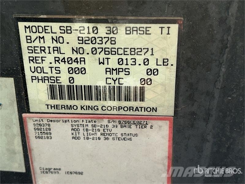 Utility VS2RA 53 ft x 102 in T/A Refrigerated Trailer Напівпричепи-рефрижератори
