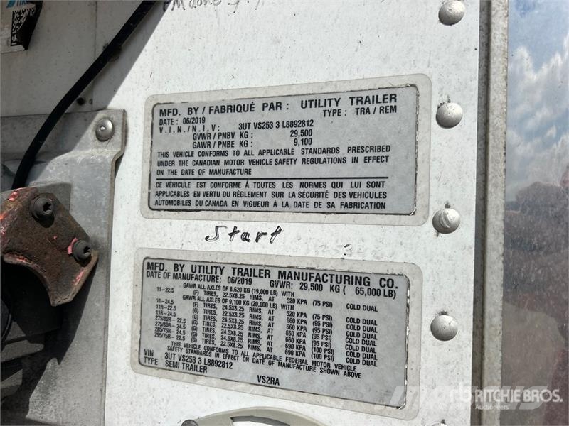 Utility VS2RA 53 ft x 102 in T/A Refrigerated Trailer Semi Reboques Isotérmicos