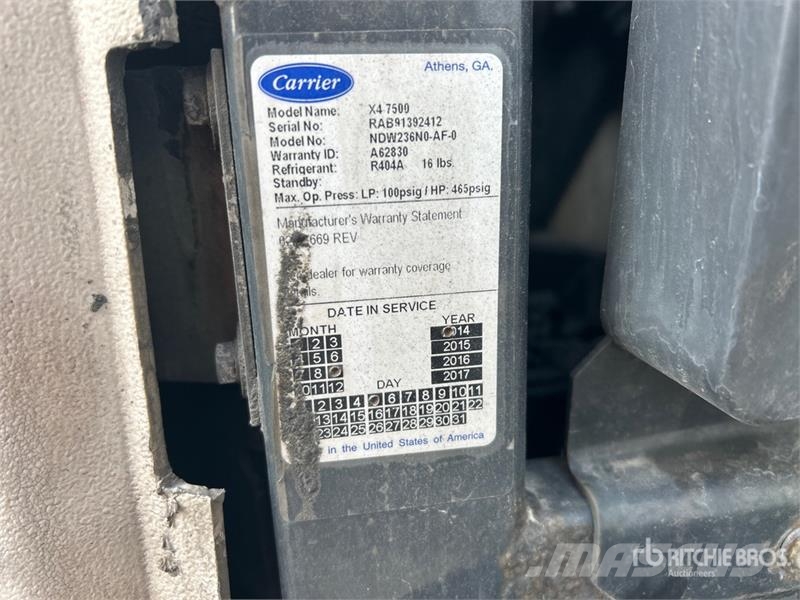Utility VS2RA 53 ft x 102 in T/A Refrigerated Trailer Температурно-контролирани полуремаркета
