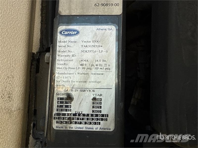 Utility VS2RA 53 ft x 102 in T/A Refrigerated Trailer Semi-trailer med Kølefunktion
