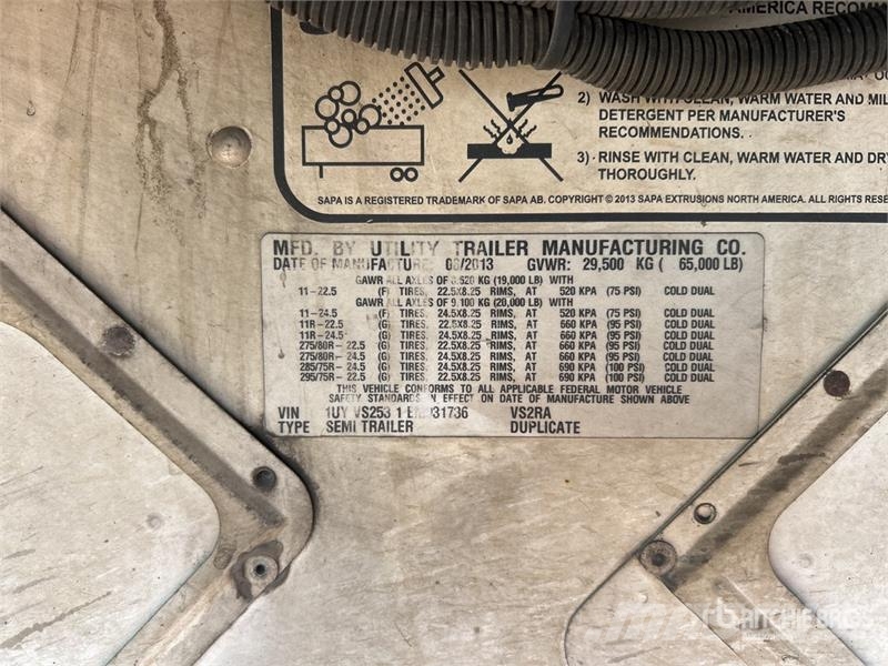 Utility VS2RA 53 ft x 102 in T/A Refrigerated Trailer Puspriekabės su izoterminiu kėbulu