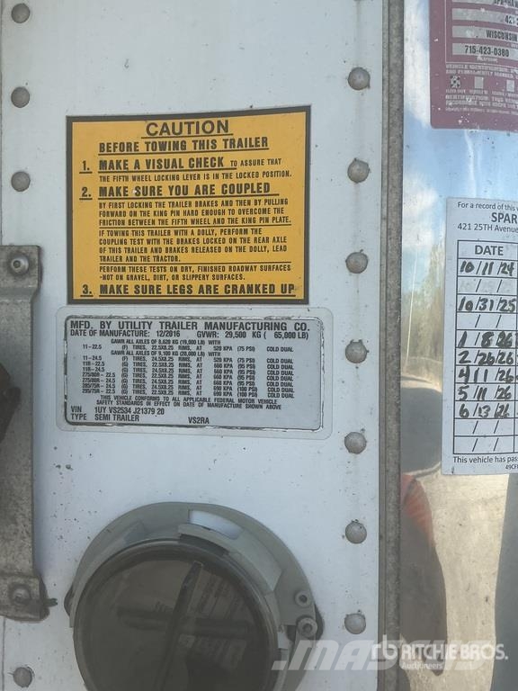 Utility VS2RA 53 ft x 102 in T/A Refrigerated Trailer Semi-reboques com temperatura controlada