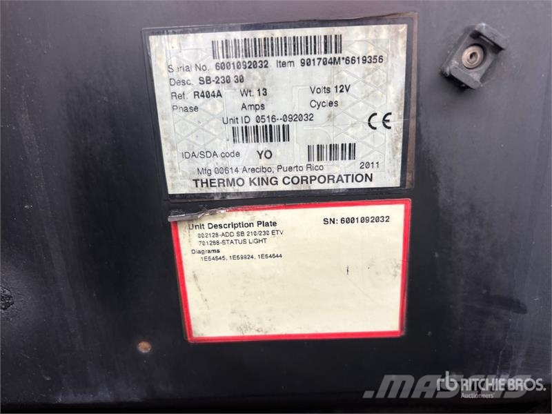 Utility VS2RA 53 ft x 102 in T/A Refrigerated Trailer Piekabes ar temperatūras kontroli