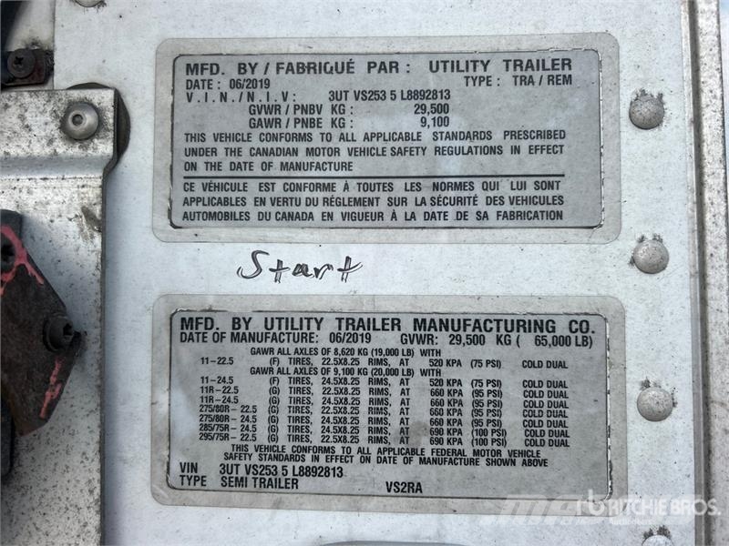 Utility VS2RA 53 ft x 102 in T/A Refrigerated Trailer Semi Reboques Isotérmicos