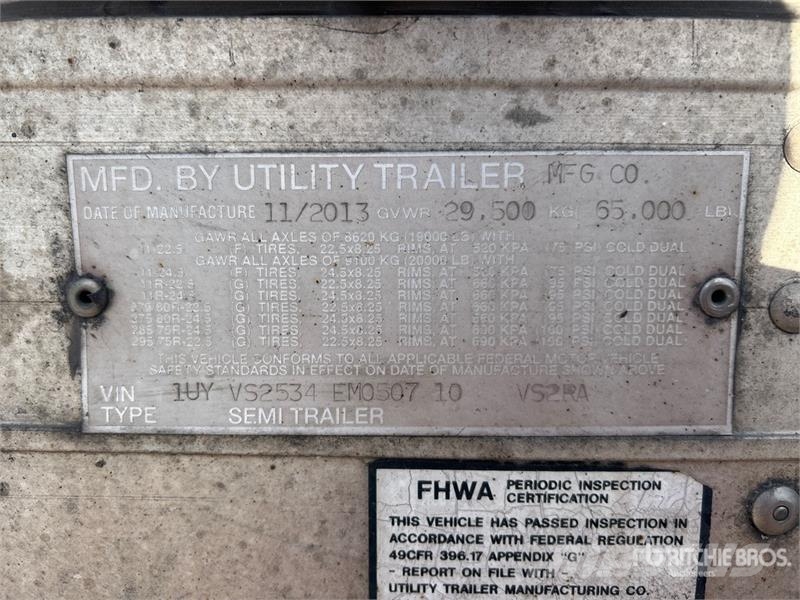 Utility VS2RA 53 ft x 102 in T/A Refrigerated Trailer 控溫式半拖車