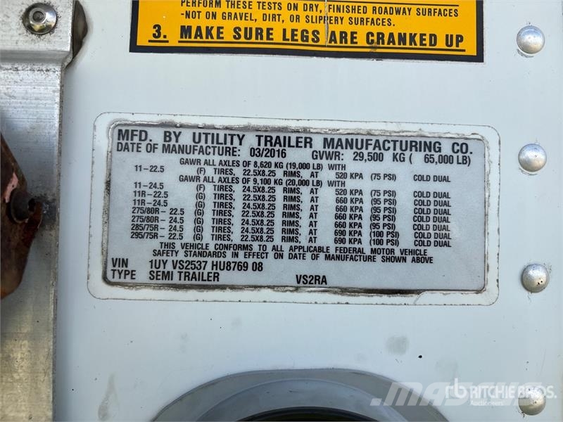 Utility VS2RA 53 ft x 102 in T/A Refrigerated Trailer Semi Reboques Isotérmicos