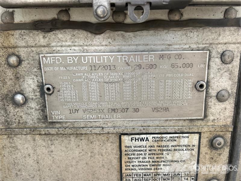 Utility VS2RA 53 ft x 102 in T/A Refrigerated Trailer 控溫式半拖車