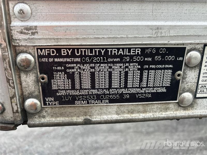 Utility VS2RA 53 ft x 102 in T/A Refrigerated Trailer Piekabes ar temperatūras kontroli