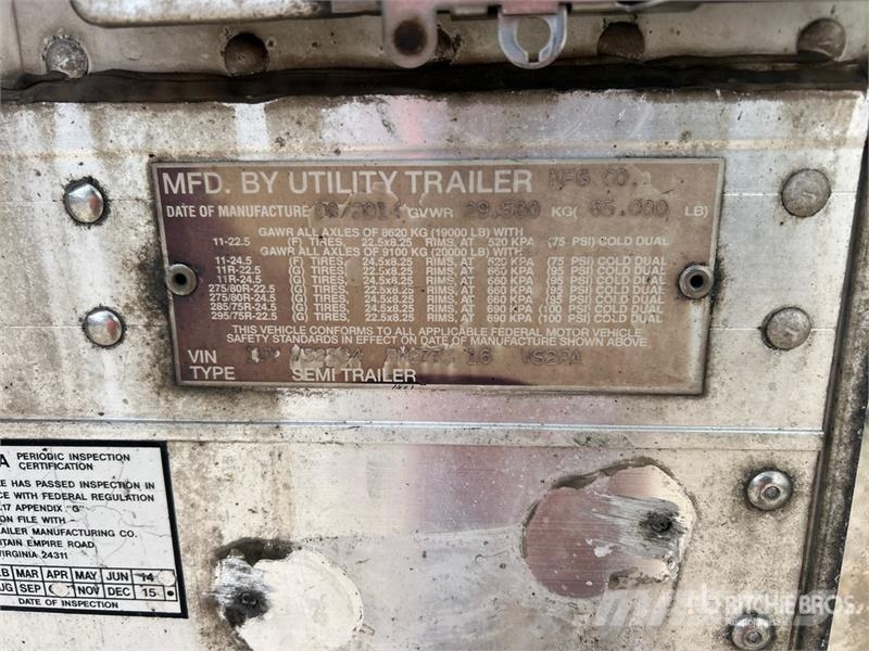 Utility VS2RA 53 ft x 102 in T/A Refrigerated Trailer Напівпричепи-рефрижератори
