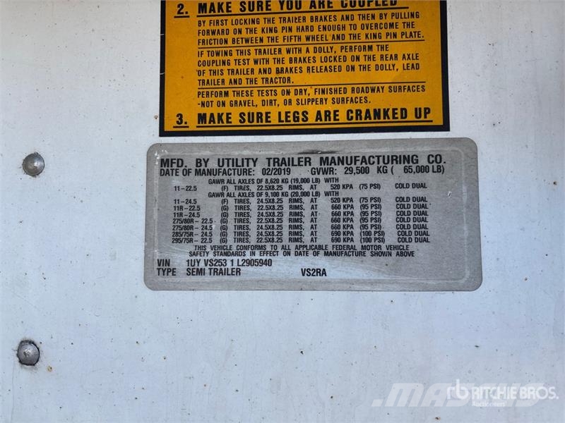 Utility VS2RA 53 ft x 102 in T/A Refrigerated Trailer Полуприцепы-рефрижераторы