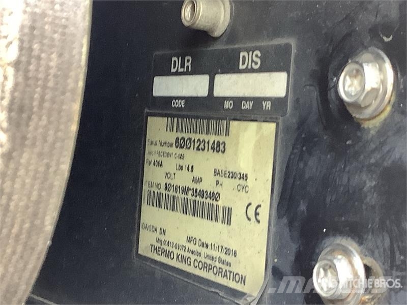 Utility VS2RA 53 ft x 102 in T/A Refrigerated Trailer Naczepy chłodnie