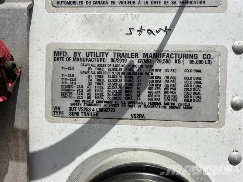Utility VS2RA 53 ft x 102 in T/A Refrigerated Trailer Semi Reboques Isotérmicos