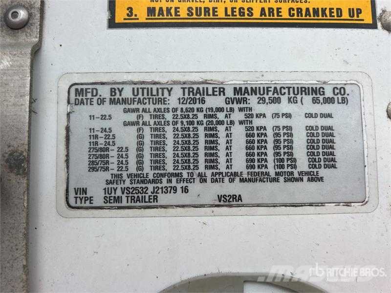 Utility VS2RA 53 ft x 102 in T/A Refrigerated Trailer Hladilne polprikolice