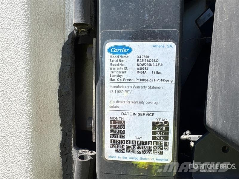 Utility VS2RAP 53 ft x 102 in T/A Refrigerated Trailer Piekabes ar temperatūras kontroli