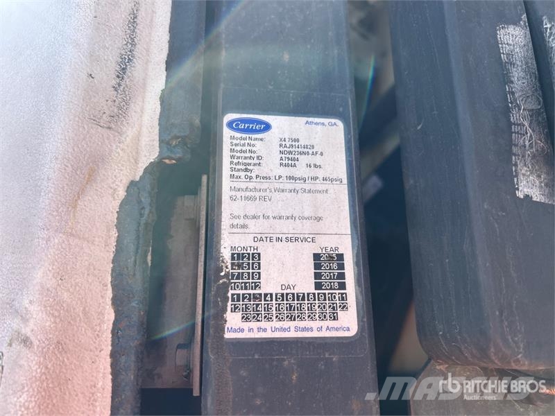 Utility VS2RAP 53 ft x 102 in T/A Refrigerated Trailer 保温半挂车