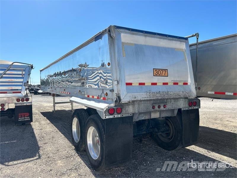 Vanguard S-85-SS 39 ft T/A Aluminum Frameless End Dump Trai Bañera