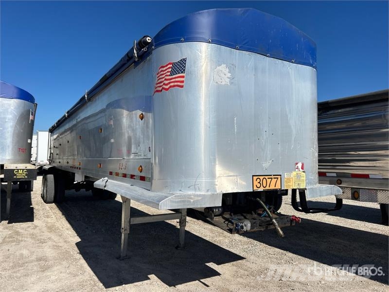 Vanguard S-85-SS 39 ft T/A Aluminum Frameless End Dump Trai Bañera