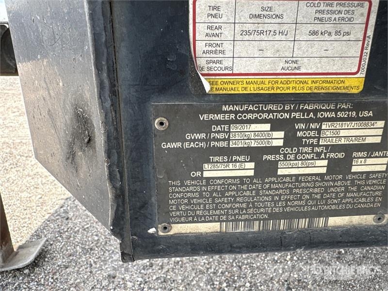 Vermeer BC1500 Wood chippers