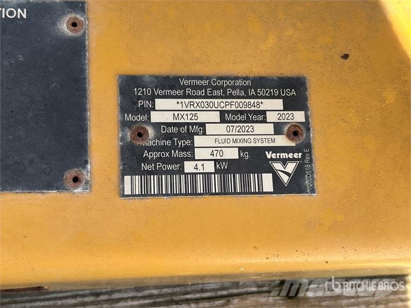 Vermeer MX125 ملحقات وقطع غيار معدات الحفر