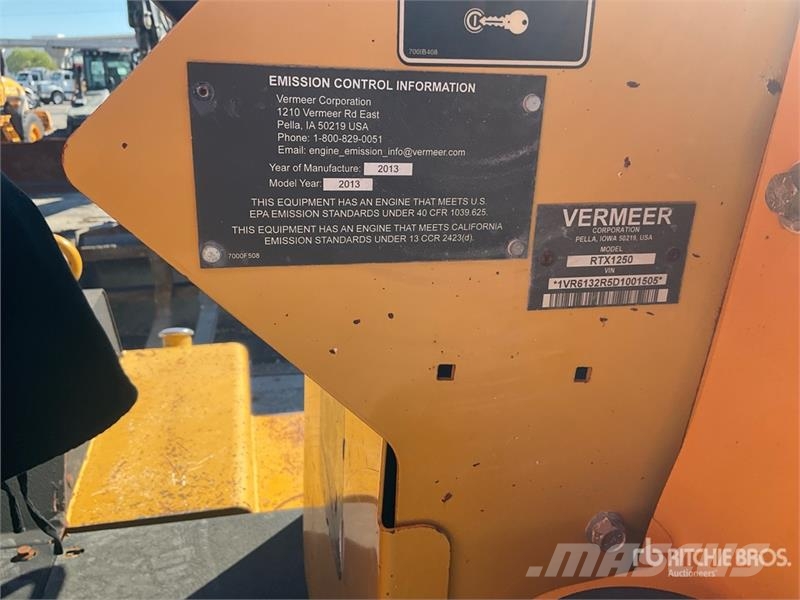 Vermeer RTX1250 Tracked Trencher Zanjadoras