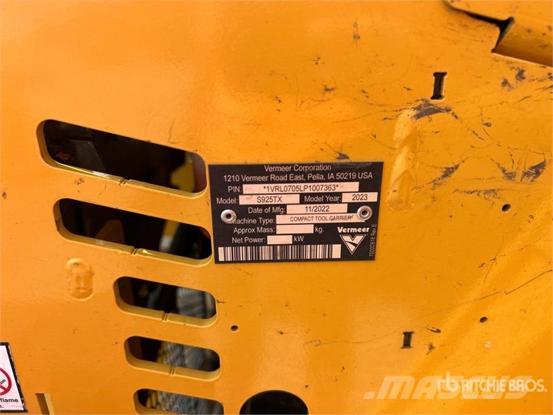 Vermeer S925TX Mini Compact Track Loader (Inoperable) لوادر انزلاقية التوجيه