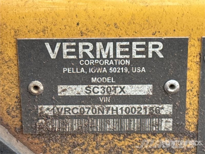 Vermeer SC30TX Tracked Stump Grinder Elektriske harver / jordfræsere