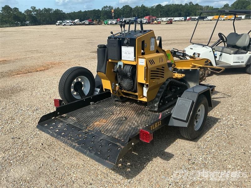 Vermeer SC30TX Walk Behind Stump Grinder w/ Vermeer TLR33 動力耙和旋轉式耕耘機