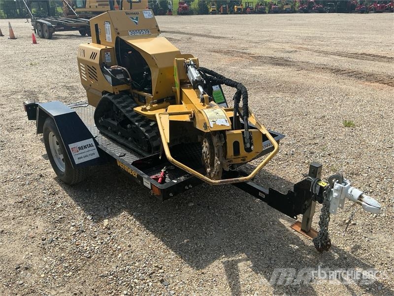 Vermeer SC30TX Walk Behind Stump Grinder w/ Vermeer TLR33 動力耙和旋轉式耕耘機