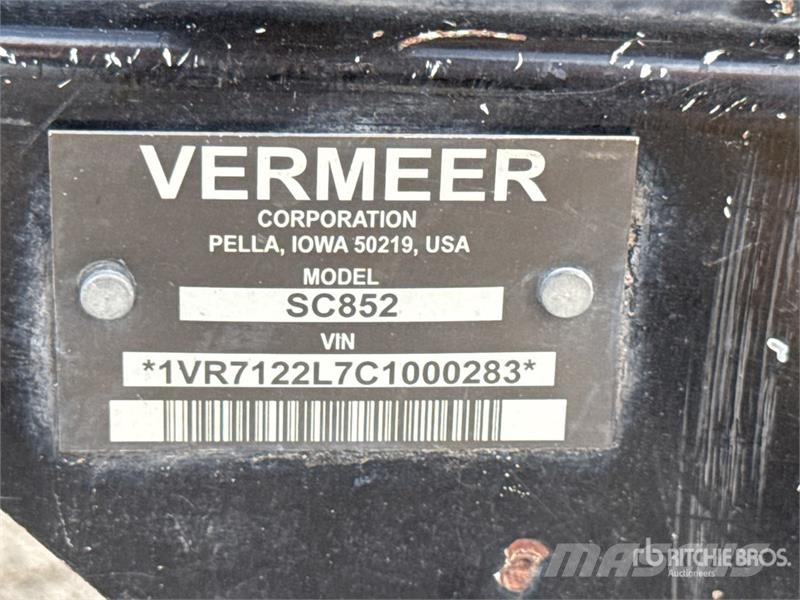 Vermeer SC852 4x4 Stump Grinder Stump Grinder Rotacijske brane in multikultivatorji