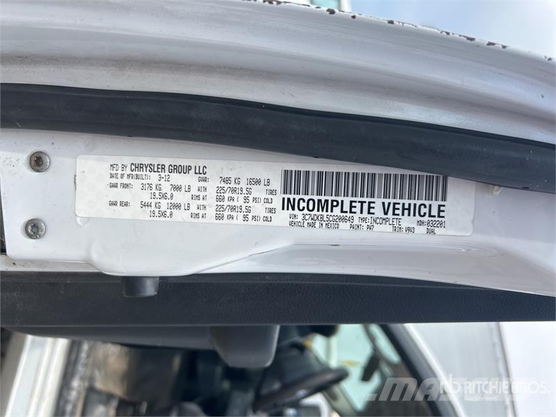 VERSALIFT on Ram 4500 4x2 Bucket Truck Truck mounted aerial platforms